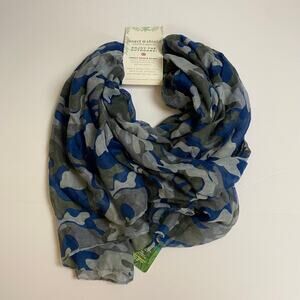 Hadley Wren Insect Shield Women's Lightweight Summer Scarf Blue Camo NWT